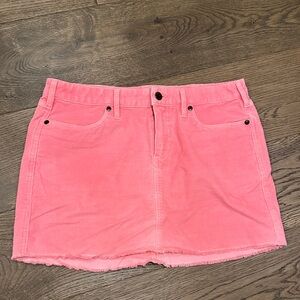 Carve Designs Pink Corduroy Mini Skirt